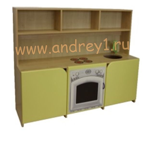 Кухонная стенка игровая с открытыми секциями 